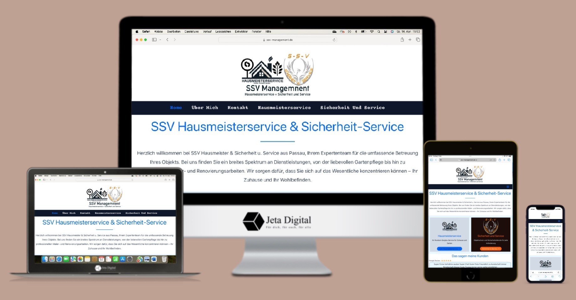 Webdesign Homepage für Hausmeisterservice